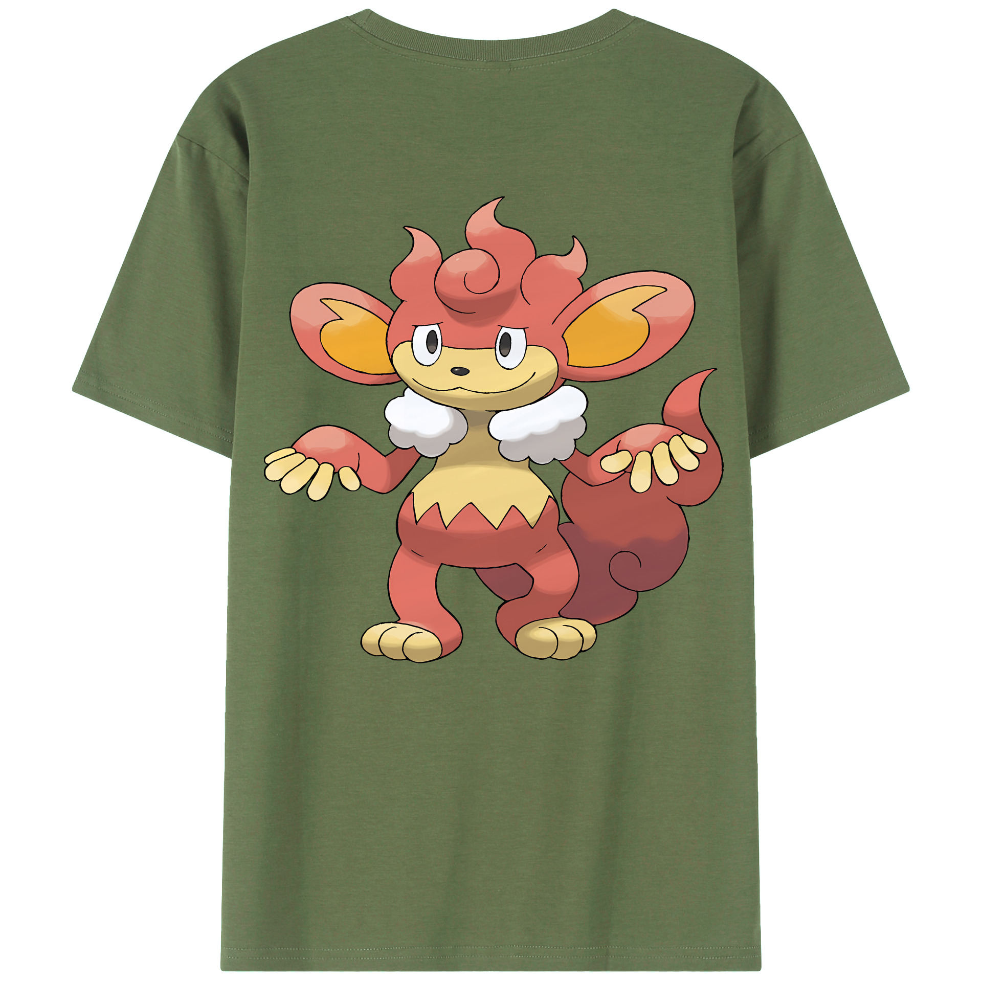 （画像用） ポケットモンスター Pokémon 綿100％ メンズ半袖Tシャツ（バックプリント） 通気性